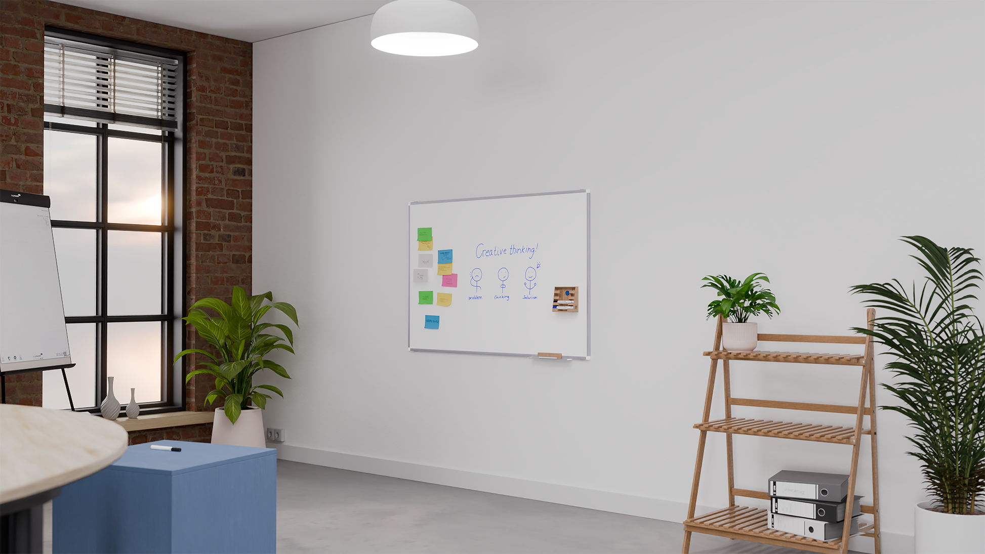 Legamaster Premium Plus Whiteboard – Emaille, magnetisch – 120 × 120 cm