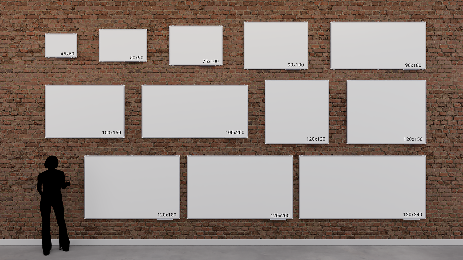 Legamaster Premium Plus Whiteboard – Emaille, magnetisch – 120 × 120 cm