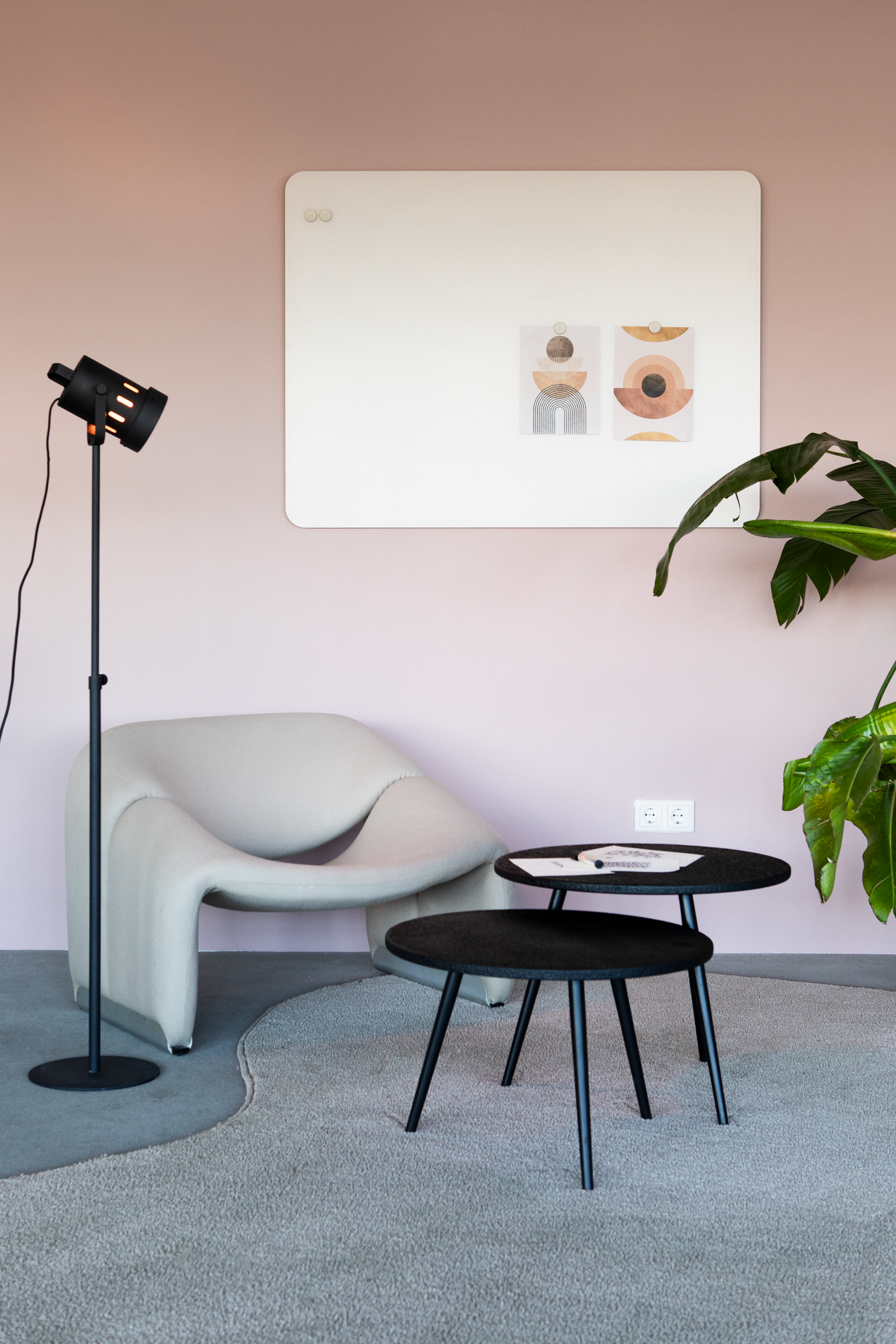 Legamaster Whiteboard – 150 × 100 cm, Glas, magnetisch, Wandmontage, inkl. Magnete, Marker