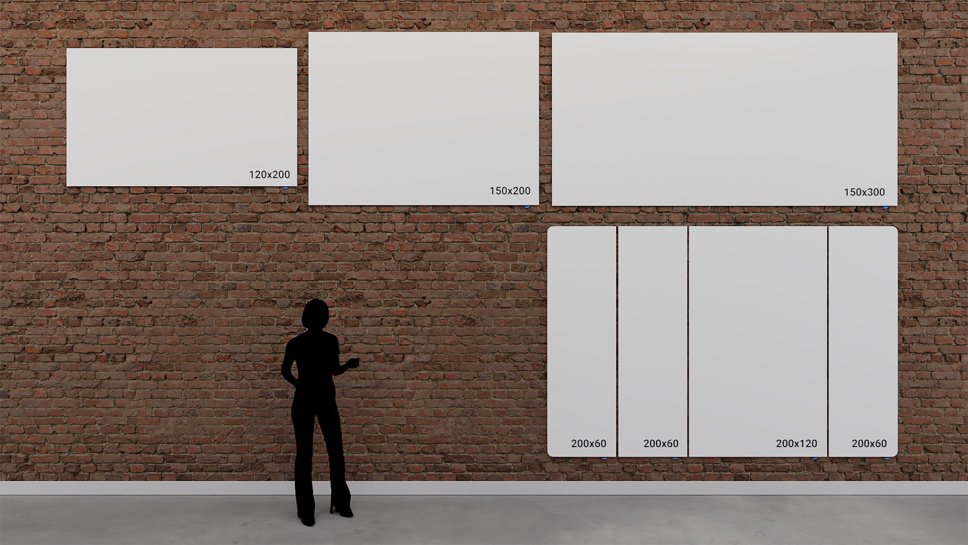 Legamaster WALL-UP Whiteboard – Emaille, magnetisch, rahmenlos – 200 × 119,5 cm