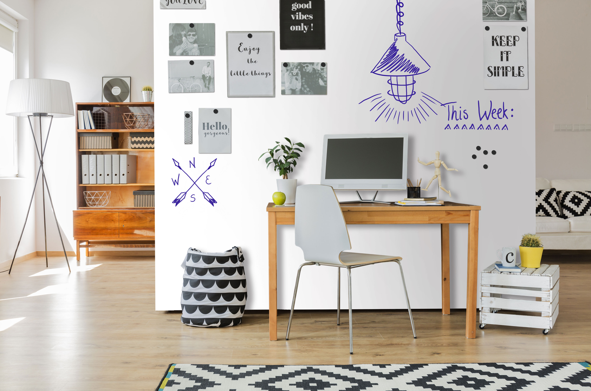 Legamaster Whiteboard – 101 × 600 cm