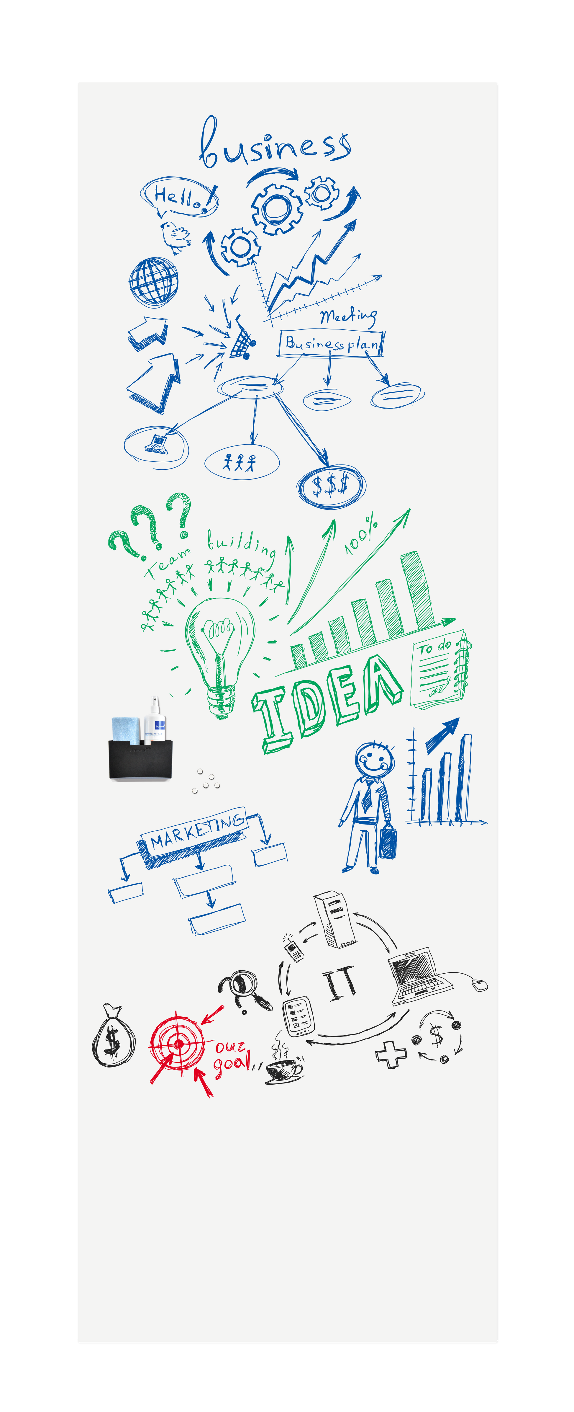 Legamaster Whiteboard – 101 × 600 cm