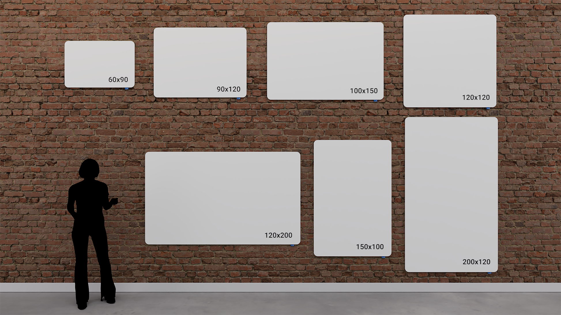 Legamaster Essence Whiteboard – Emaille, magnetisch, rahmenlos – 119,5 × 119,5 cm
