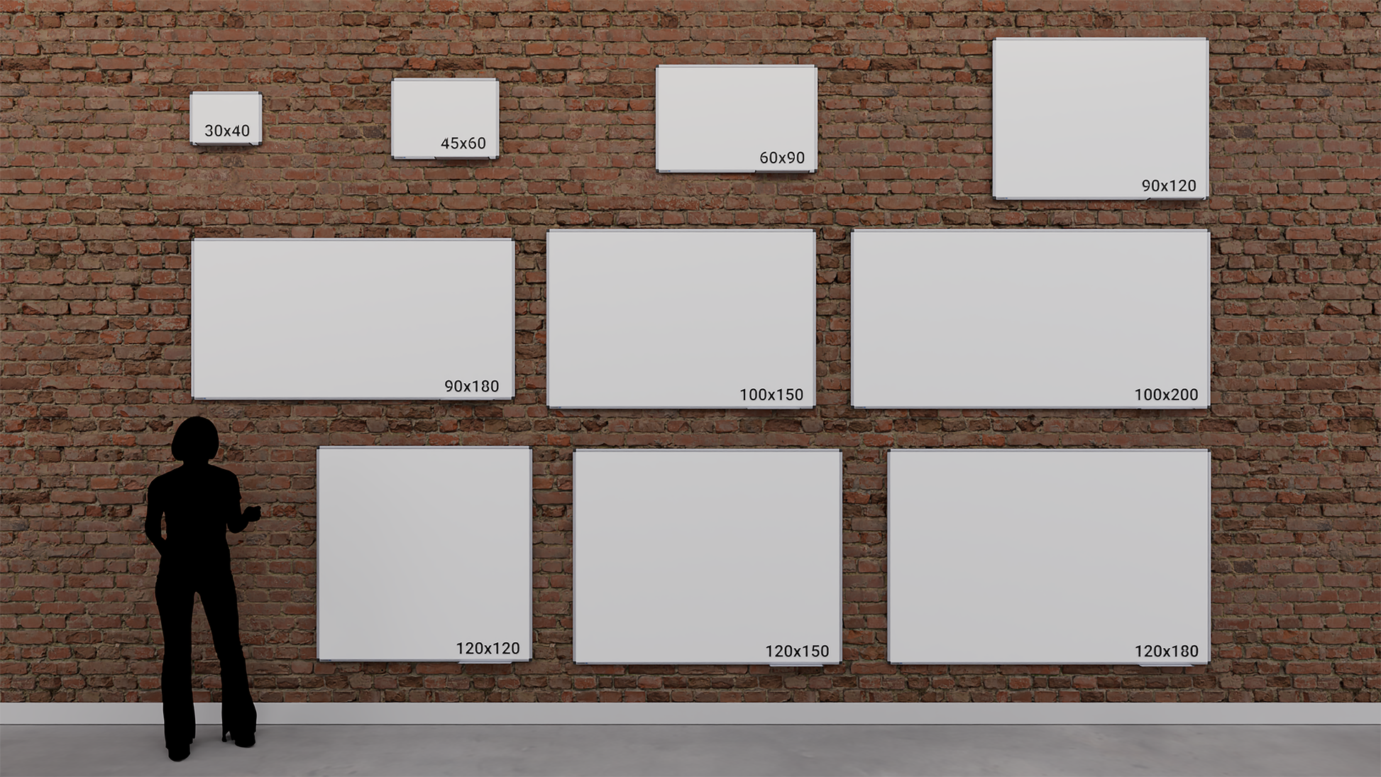 Legamaster UNITE Whiteboard – Stahl, magnetisch – 120 × 120 cm