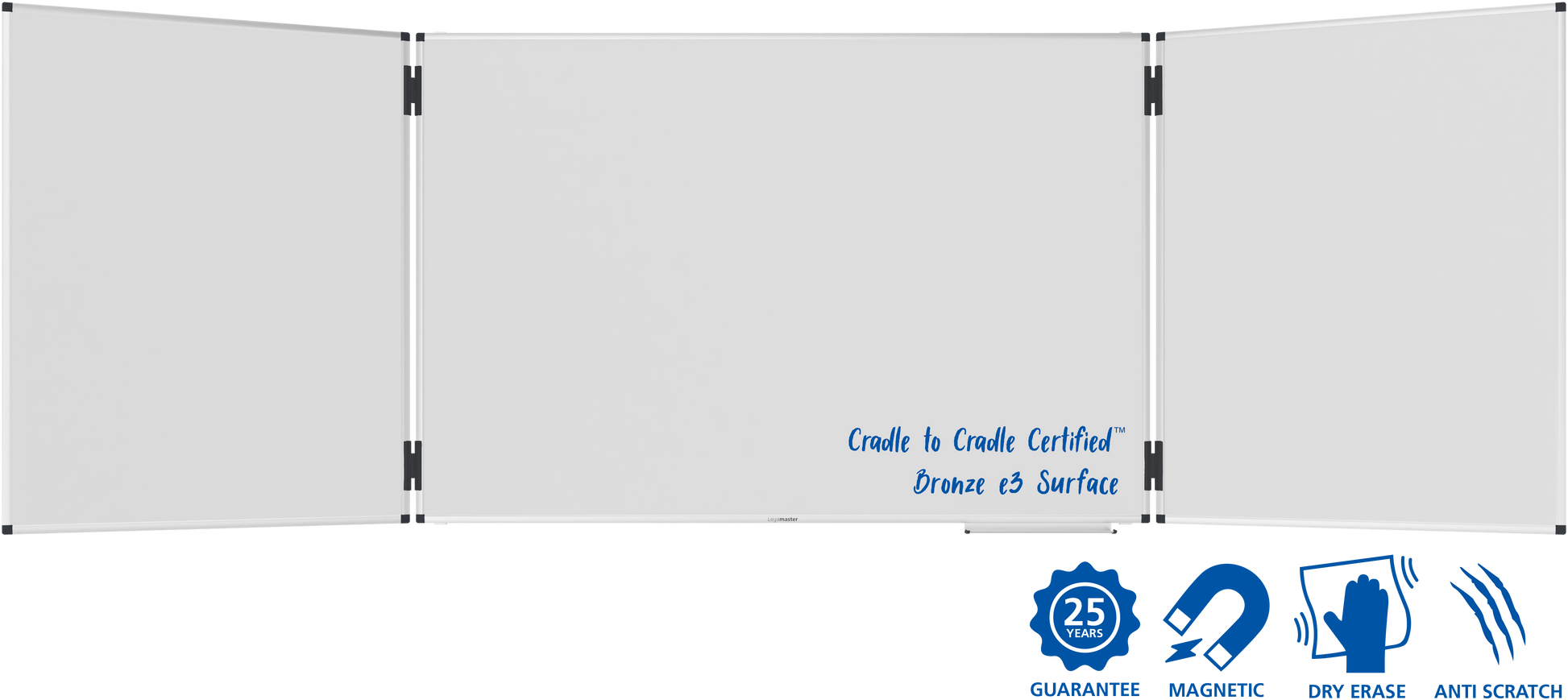 Legamaster UNITE PLUS Whiteboard – Emaille, magnetisch – 150 × 100 cm