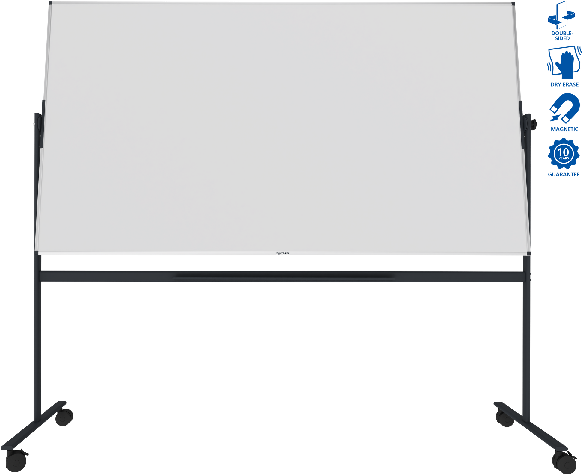 Legamaster Mobiles Whiteboard – Stahl, magnetisch, drehbar – 220 × 120 cm