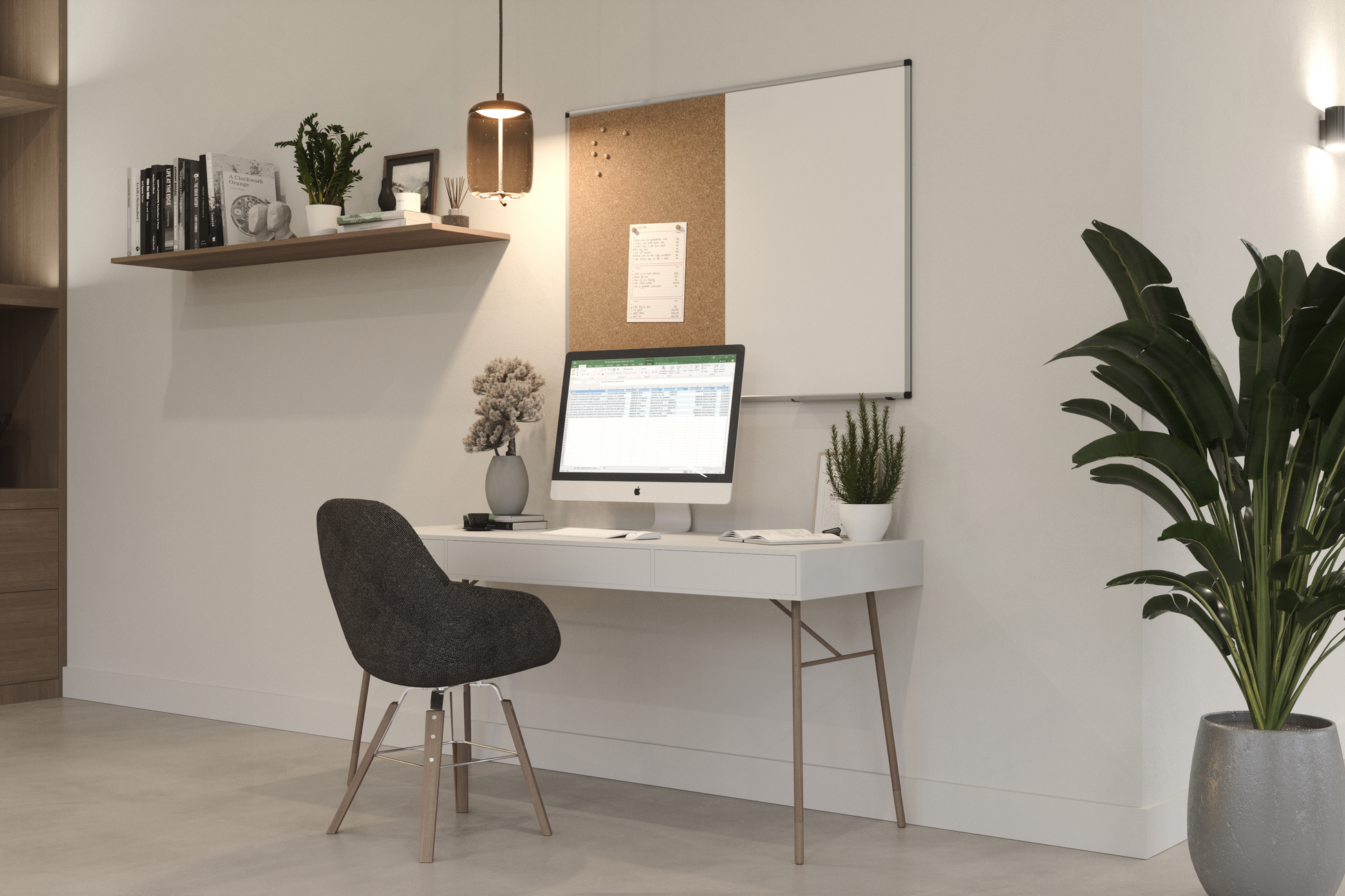 Legamaster Whiteboard – 120 × 90 cm, magnetisch, Aluminiumrahmen, Wandmontage, inkl. Stiftablage