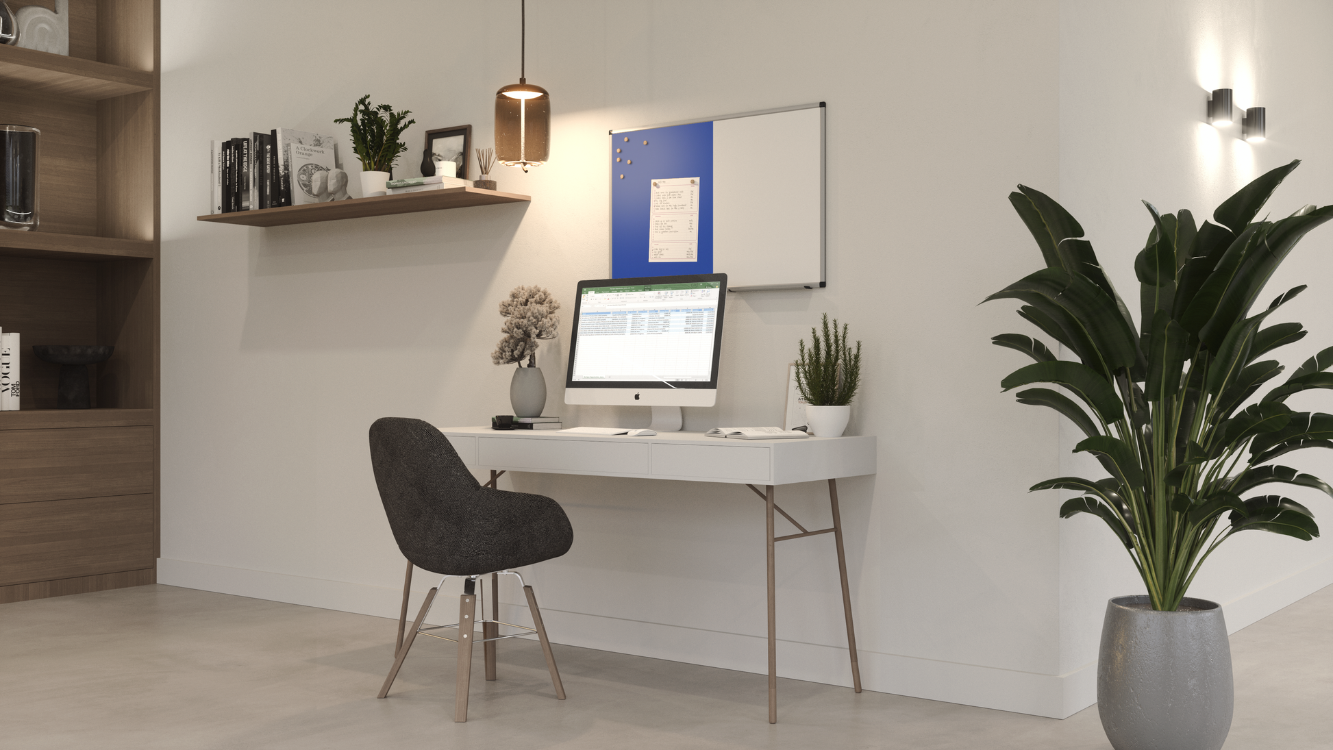 Legamaster UNITE Kombiboard Whiteboard – Filz, lackierter Stahl, magnetisch – 90 × 60 cm