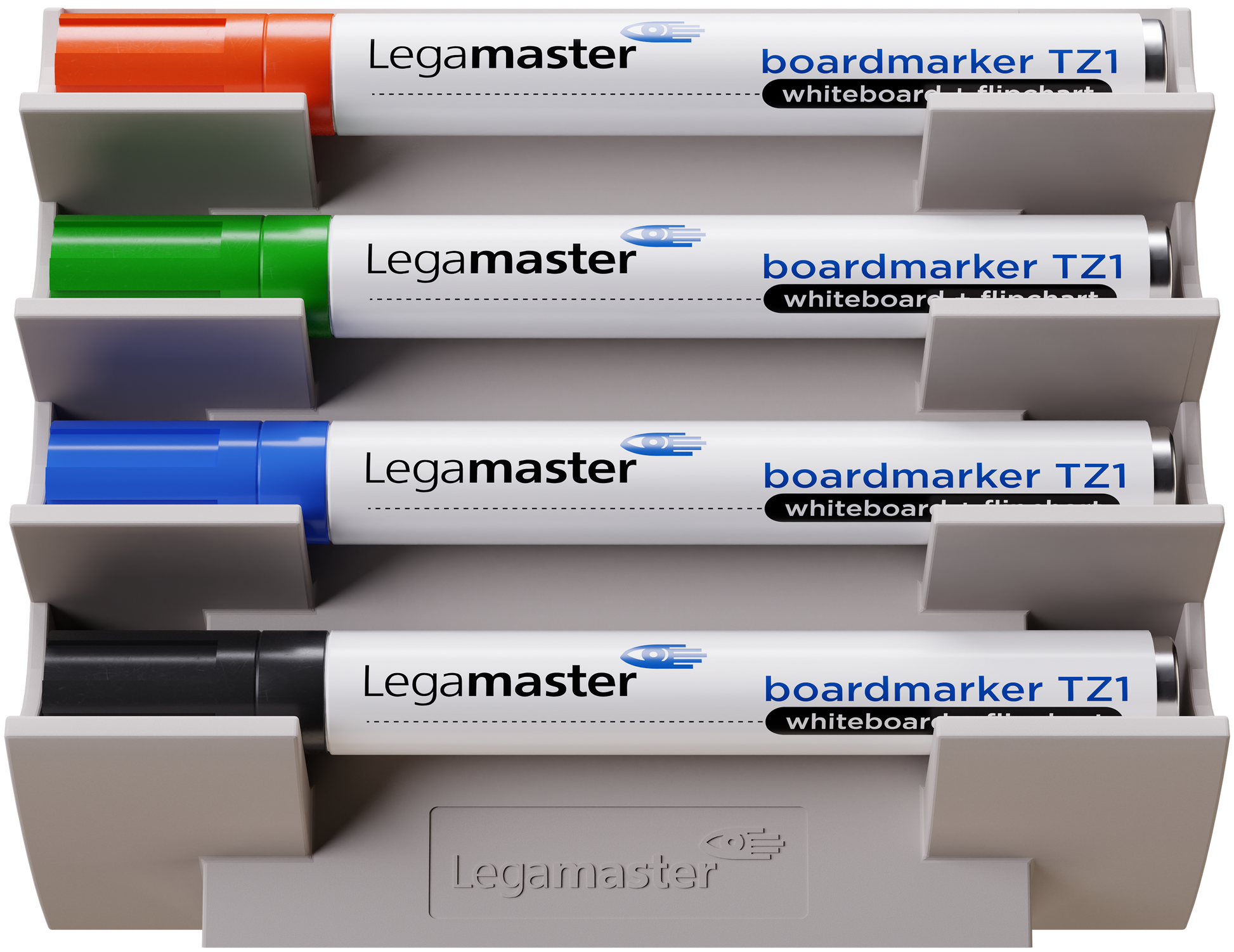Legamaster Stiftehalter – Kunststoff, hellgrau, 154 × 129 × 39 mm