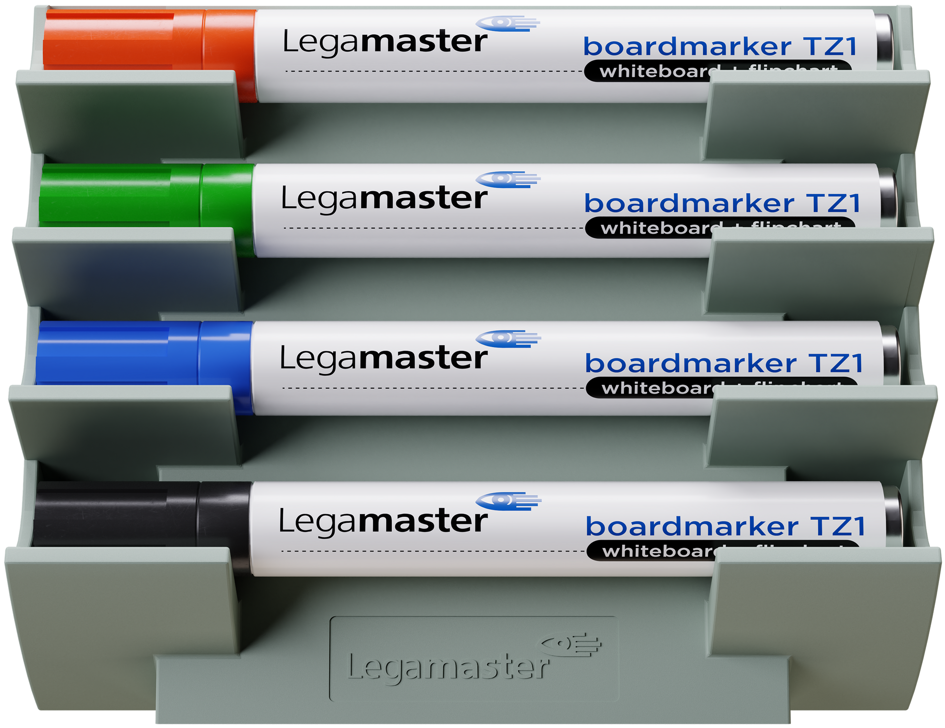 Legamaster Stiftehalter – Kunststoff, graugrün, 154 × 129 × 39 mm
