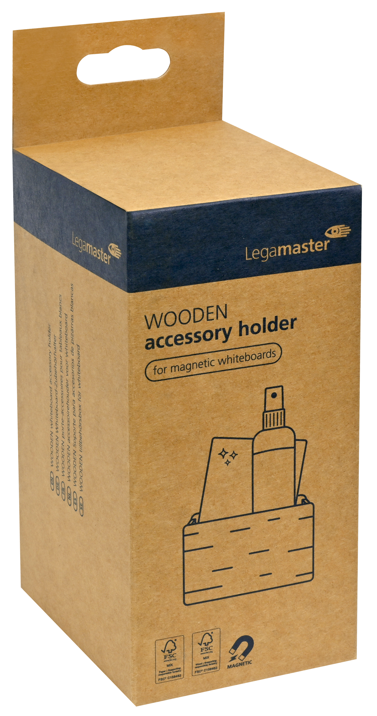 Legamaster Starter-Kit – 15 × 9 cm, Holz, magnetisch – für Whiteboards