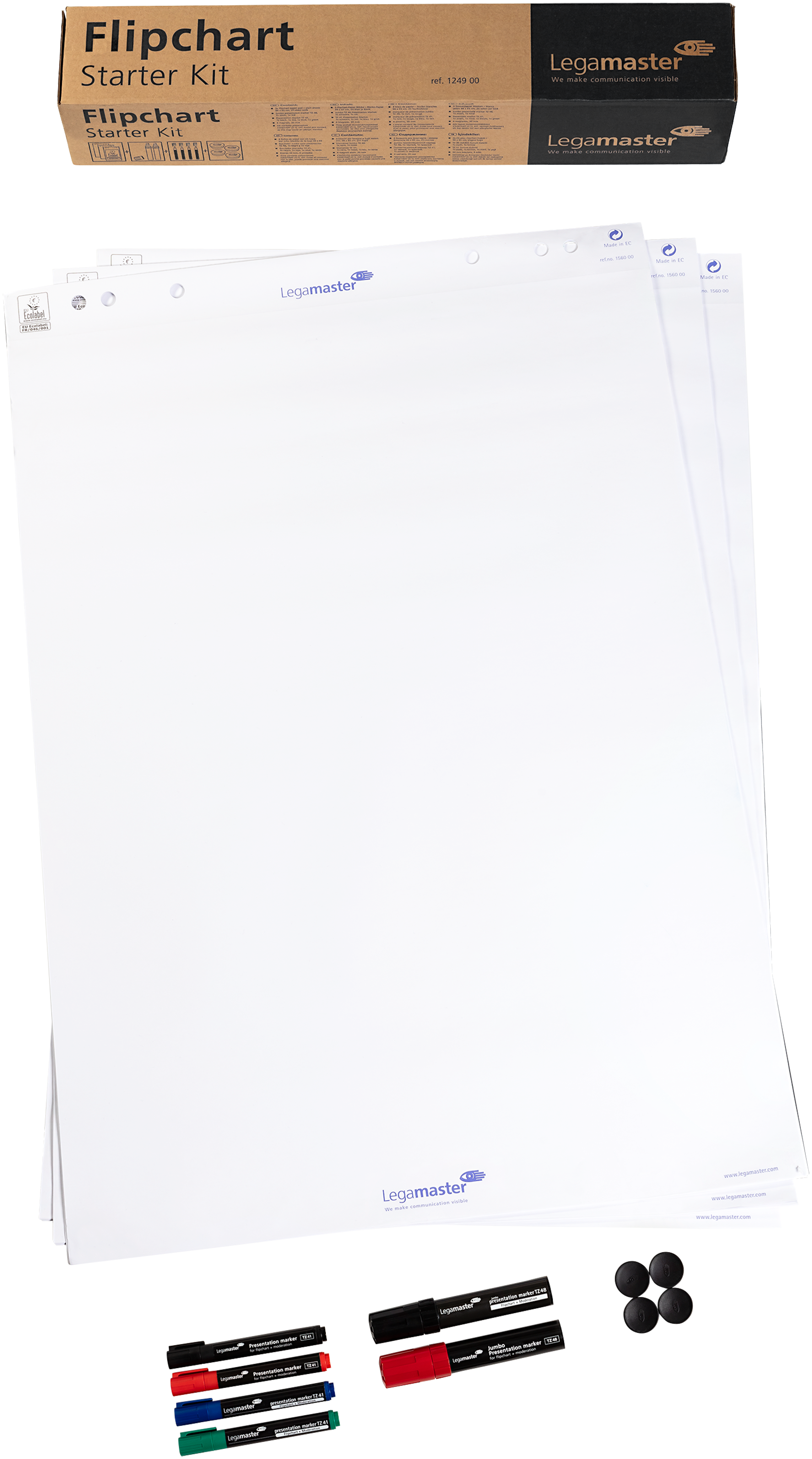 Legamaster Zubehör Starterset für Flipcharts, 14-teilig