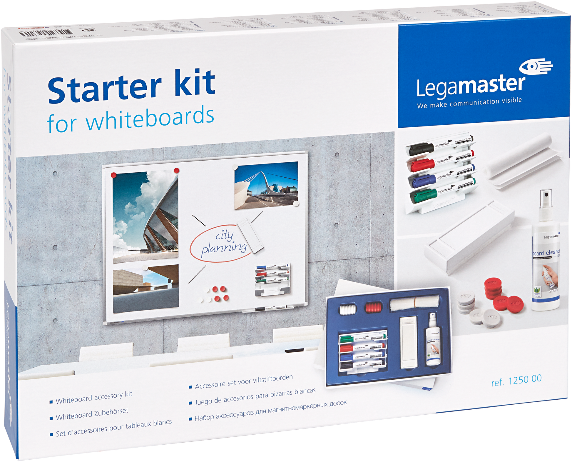 Legamaster Starter-Kit – inkl. 4 Marker, Wischer, Reiniger – für Whiteboards