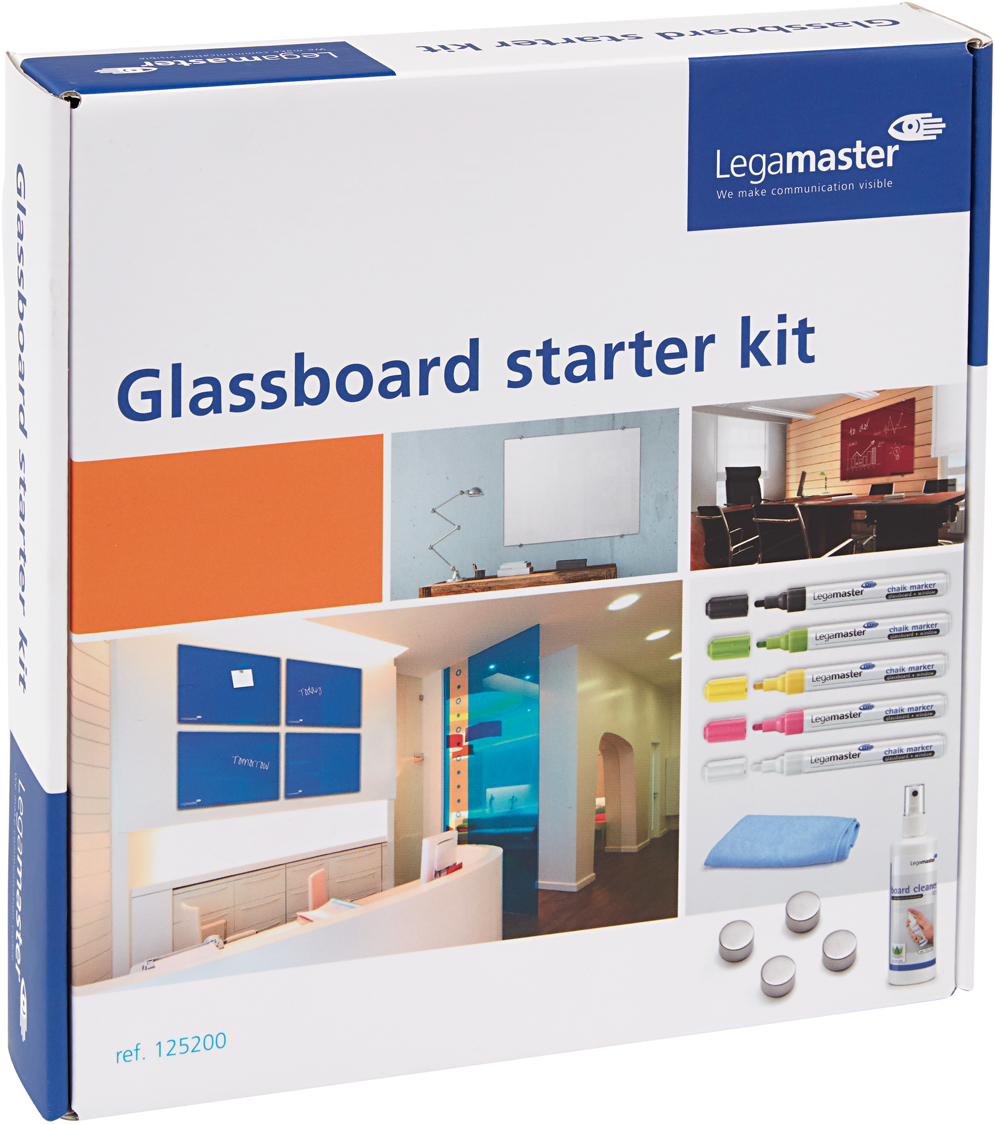 Legamaster Starter-Kit – für Glasboards – 11-teilig
