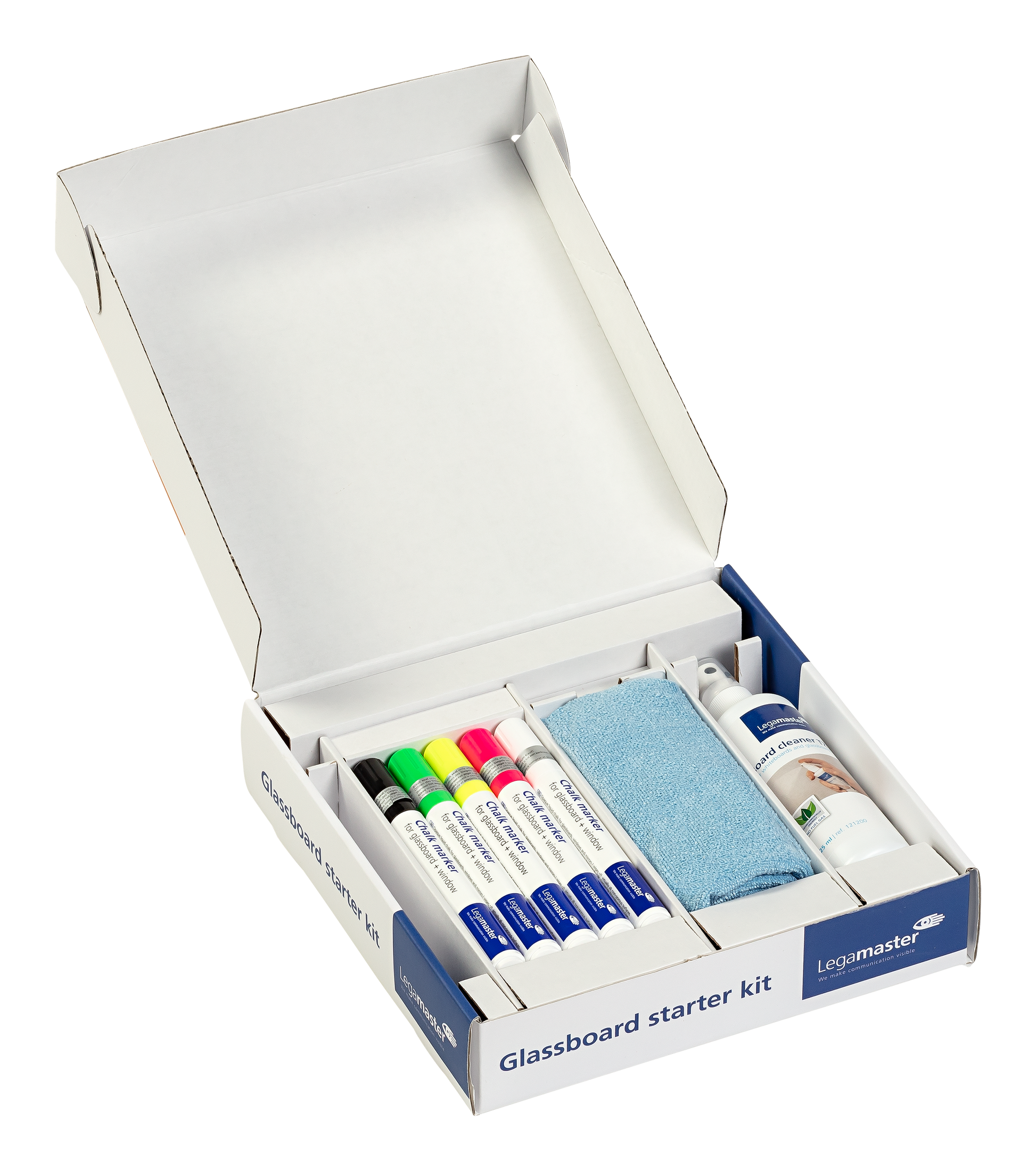 Legamaster Starter-Kit – für Glasboards – 11-teilig