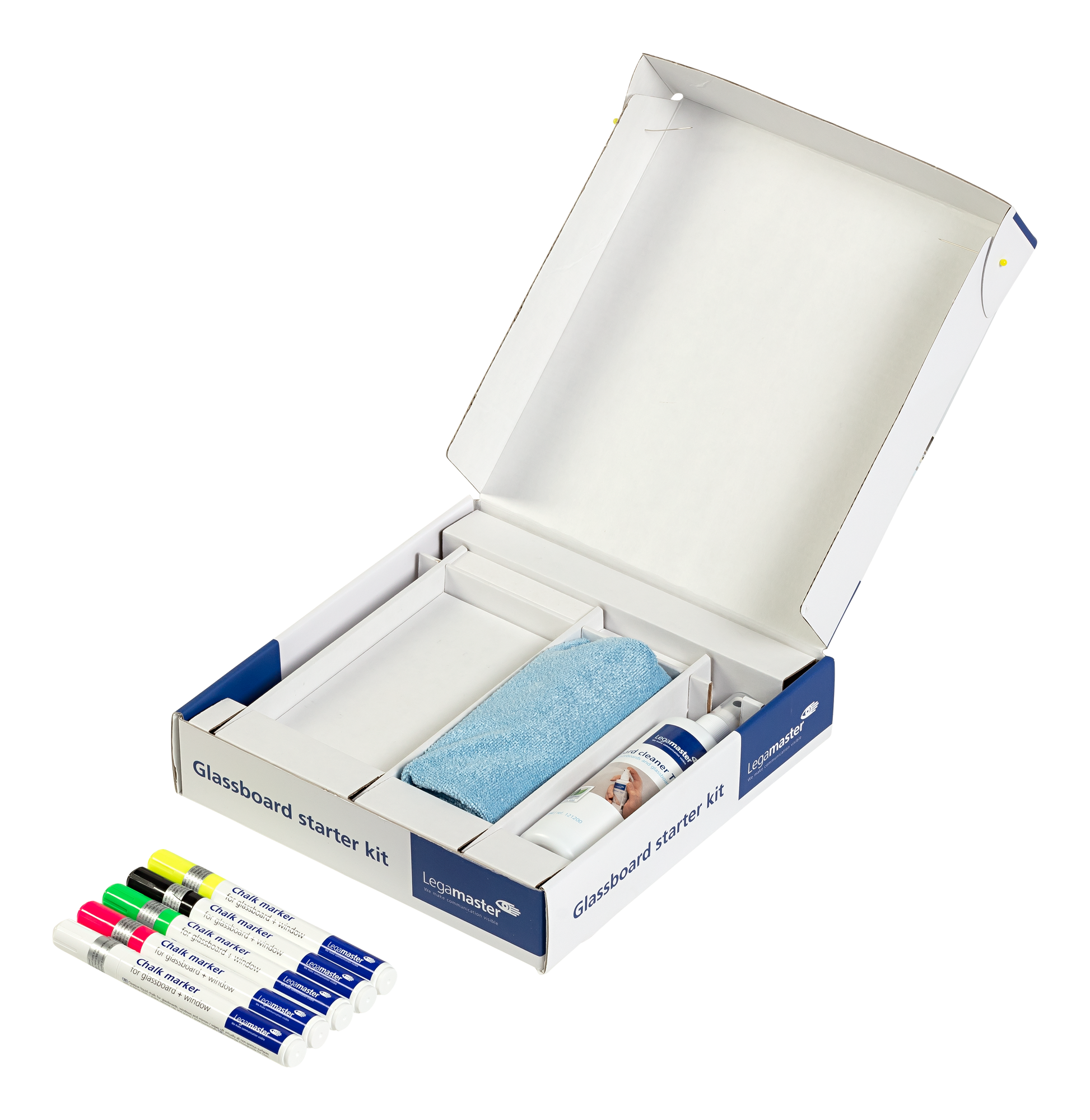 Legamaster Starter-Kit – für Glasboards – 11-teilig