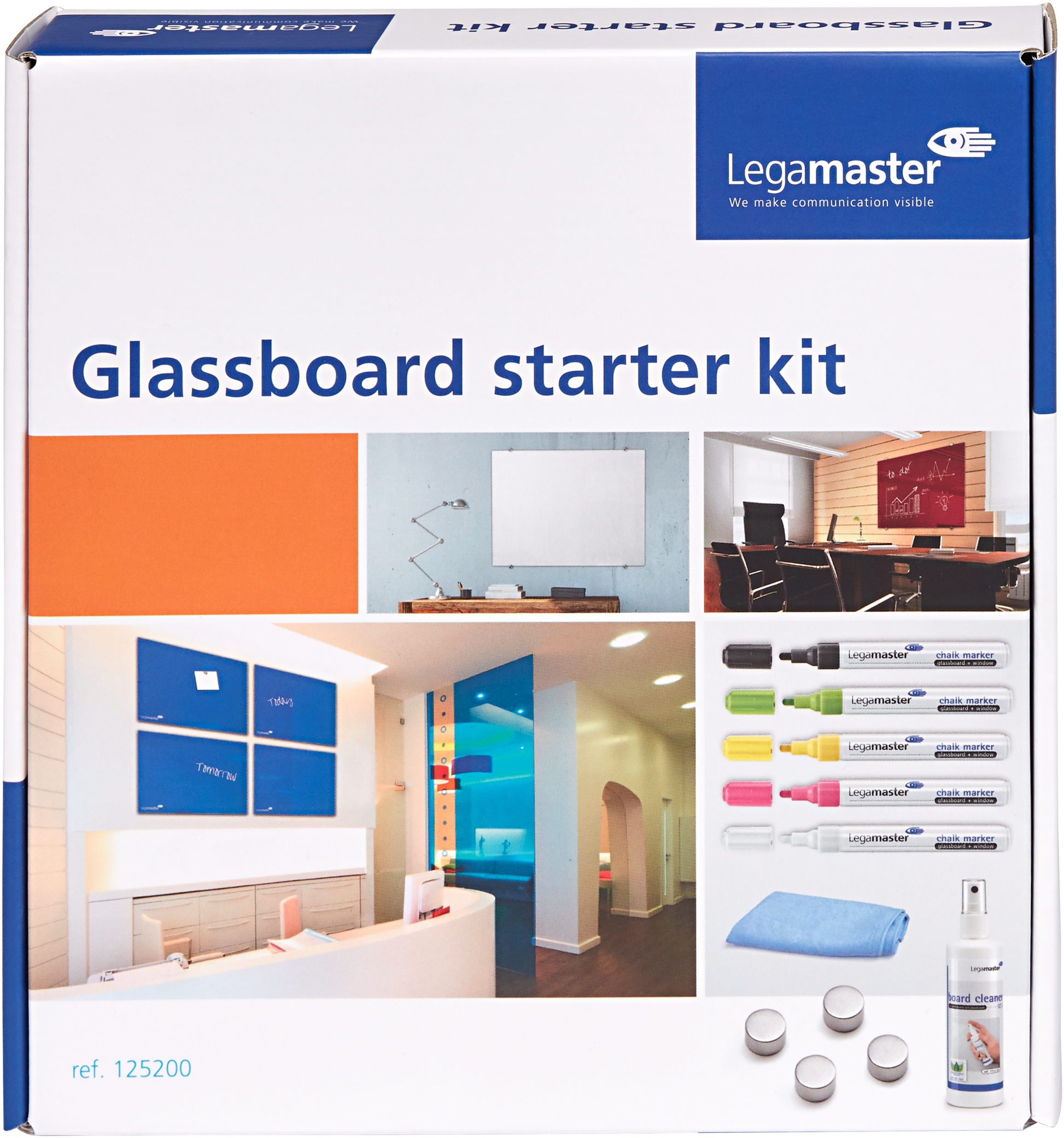Legamaster Starter-Kit – für Glasboards – 11-teilig