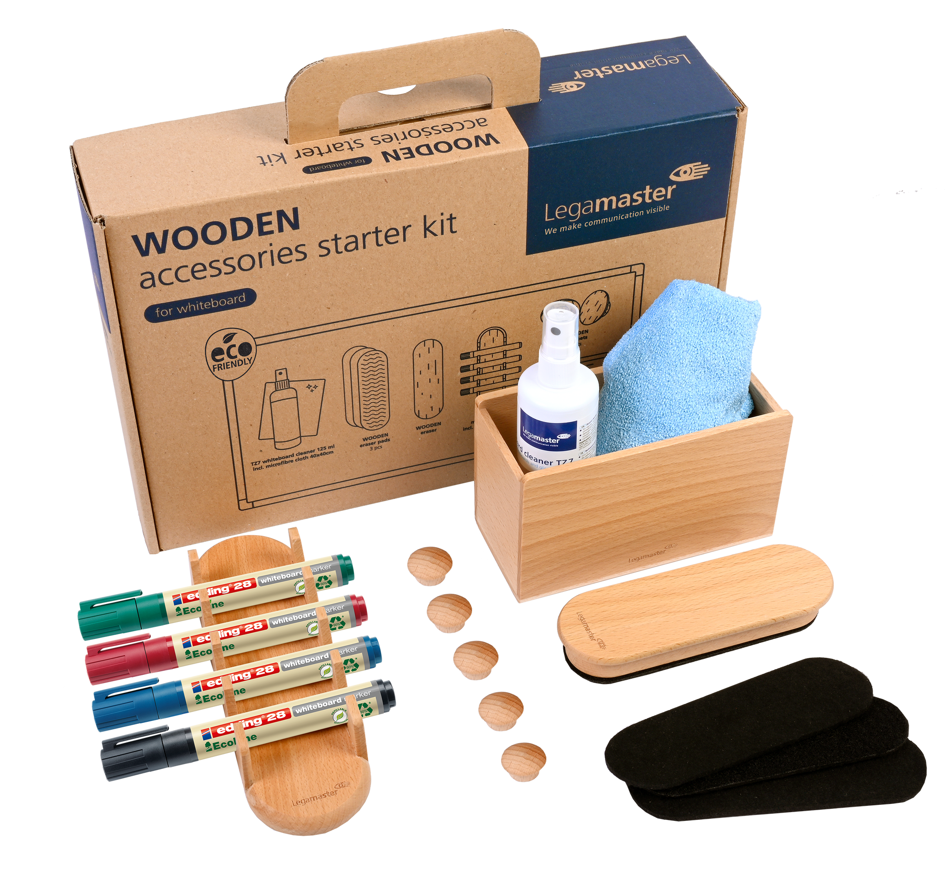 Legamaster Starter-Kit – für Whiteboards – 17-teilig