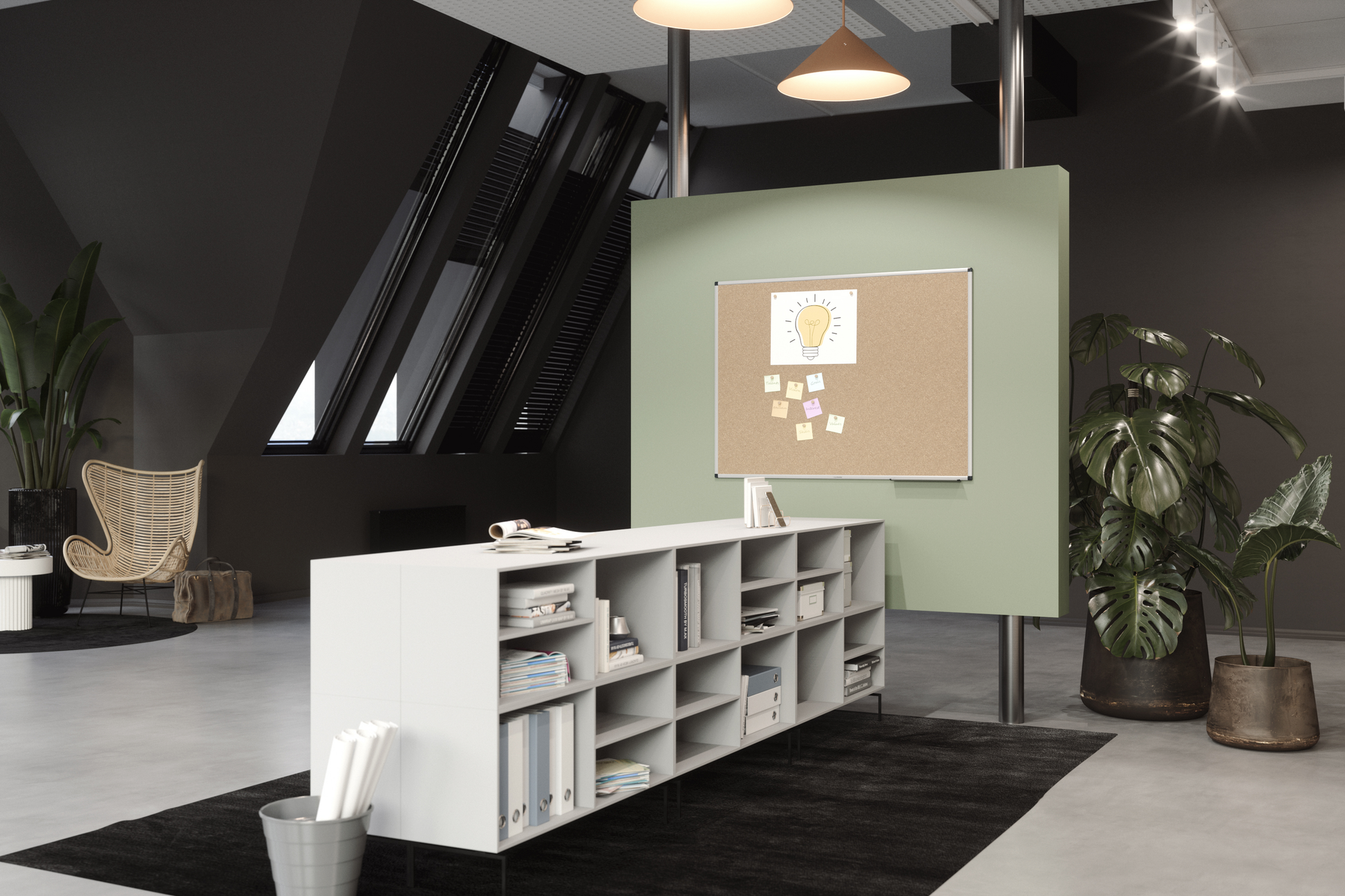 Legamaster Pinnwand – Kork, Alurahmen – 60 × 45 cm, Unite
