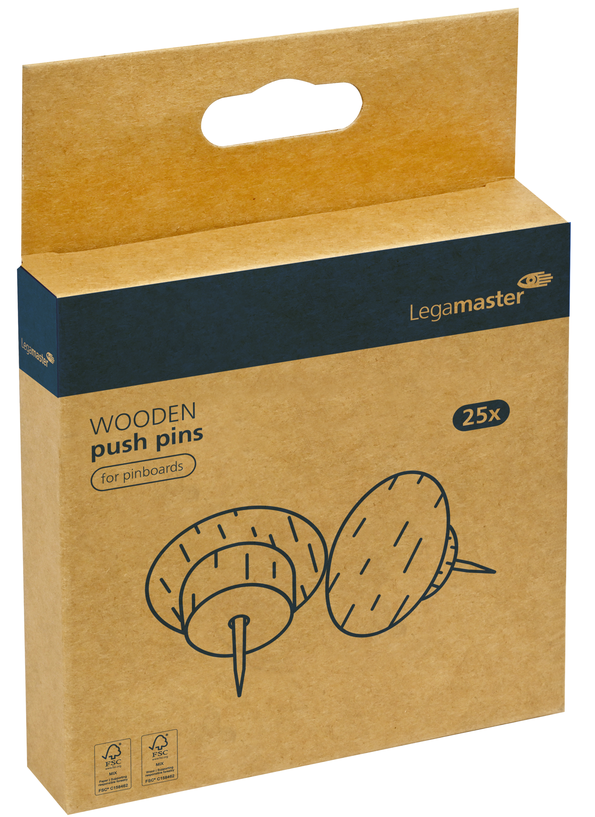 Legamaster Schreibunterlage – 20 × 27 mm – Holz