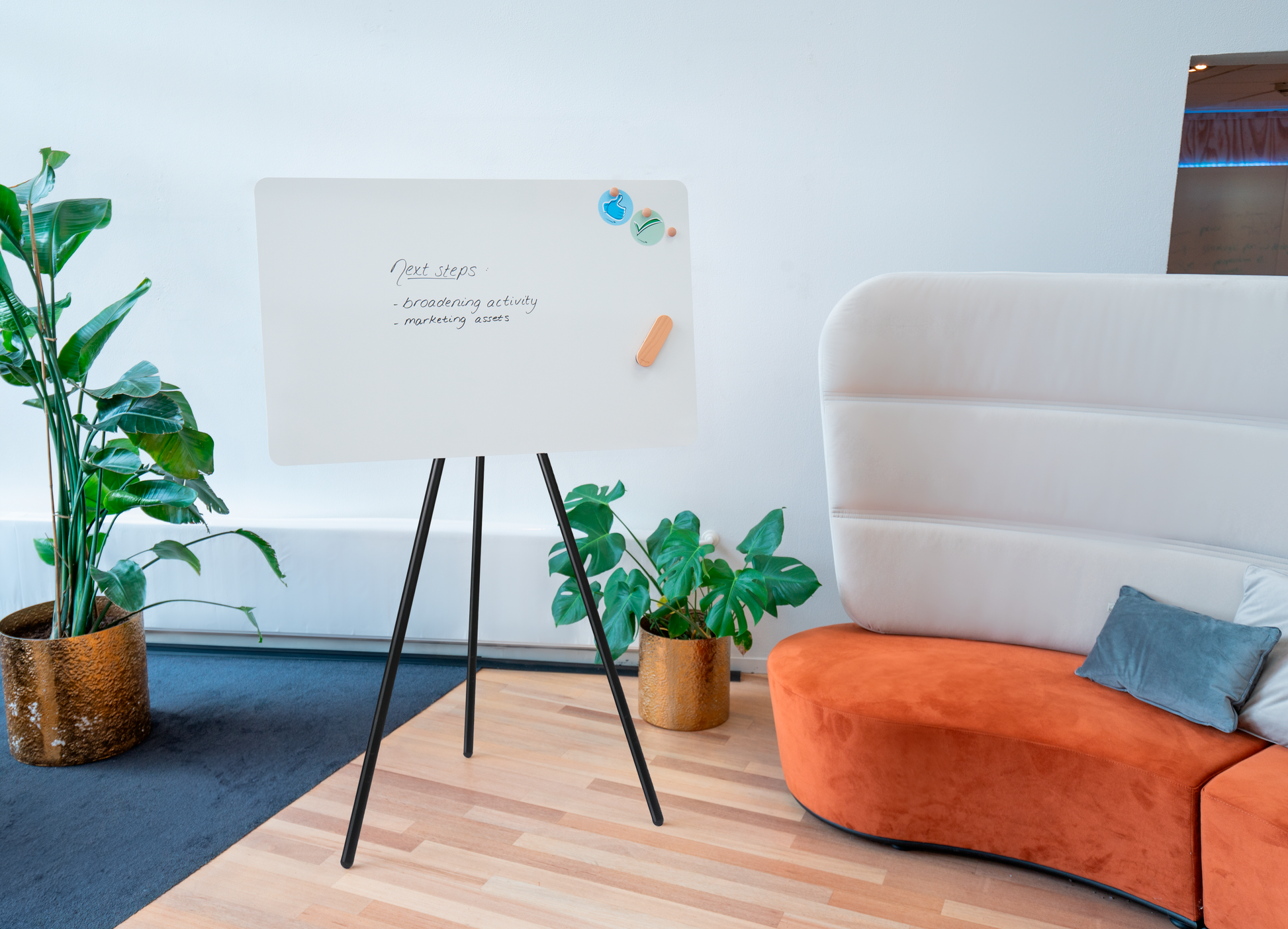 Legamaster Flipchart-Block SKETCH Infinite – 69 × 205 cm, weiss, Stahl
