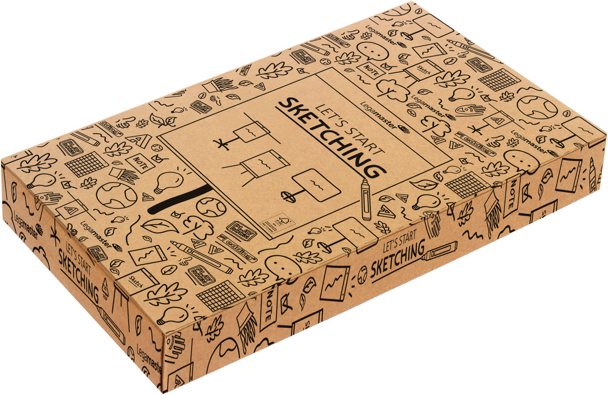 Legamaster Flipchart-Block SKETCH Infinite – 69 × 205 cm, weiss, Stahl