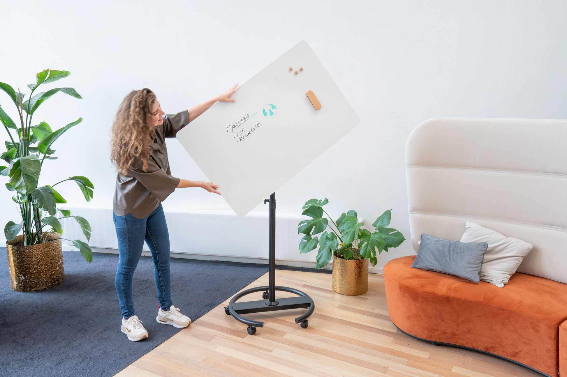 Legamaster Flipchart SKETCH Infinite – 69 × 205 cm, weiss, magnetisch emaillierte CeramicSteel