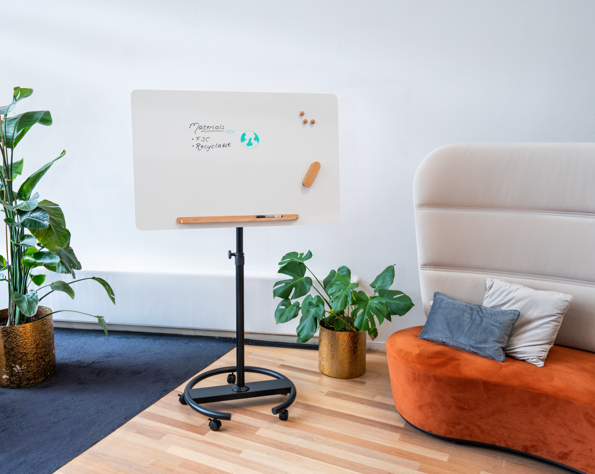 Legamaster Flipchart SKETCH Infinite – 69 × 205 cm, weiss, magnetisch emaillierte CeramicSteel