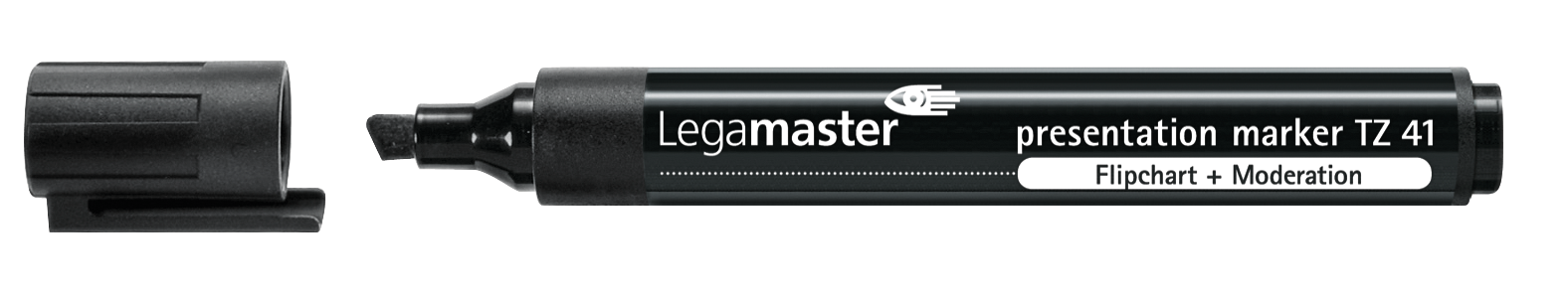 Legamaster Flipchart-Marker TZ 41 – Keilspitze 2-5 mm – Schwarz