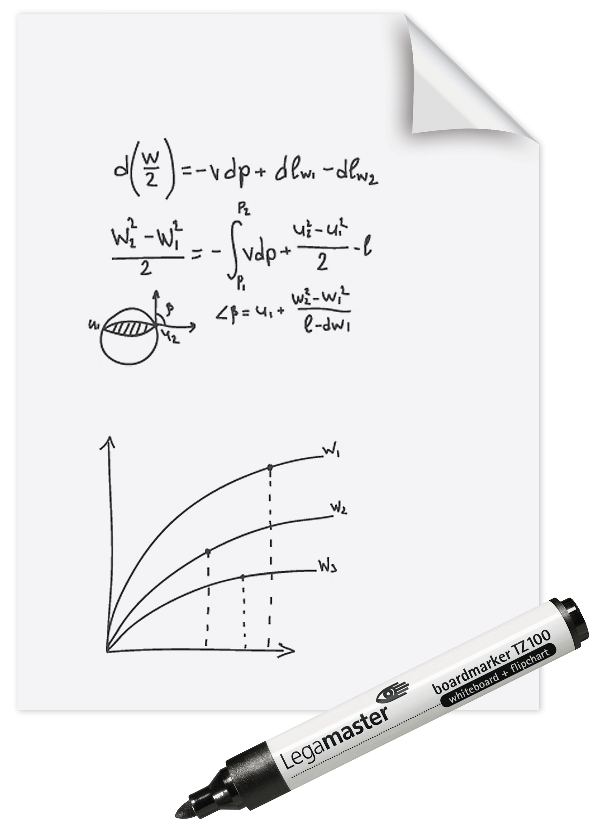 Legamaster Whiteboard – 60 × 80 cm, Wandmontage, inkl. Marker – 25-teilig
