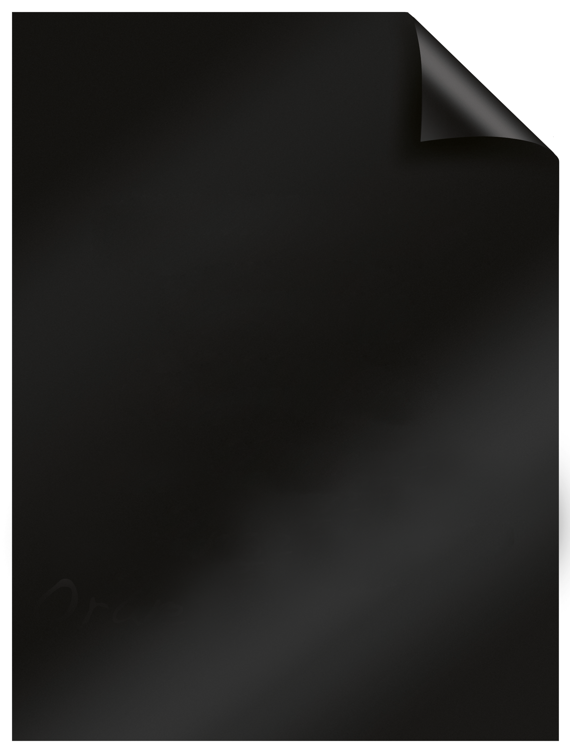 Legamaster Tafelfolie Bogen – Schwarz, selbstklebend, 600 × 800 mm, 25 Bogen