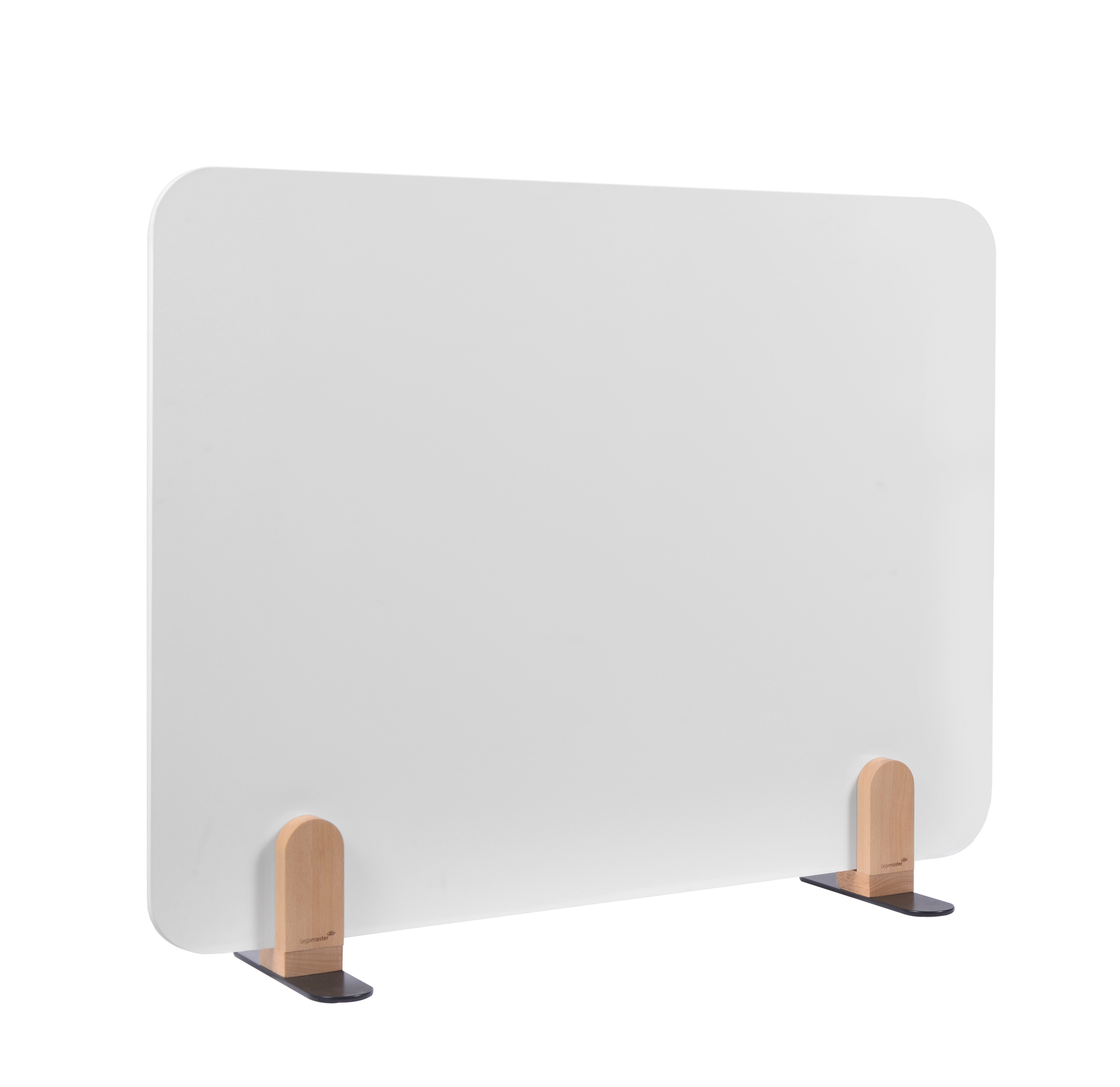 Legamaster Tischtrennwand Elements – 800 × 600 mm, Stahl, Weiss, mit Halterungen, magnetisch
