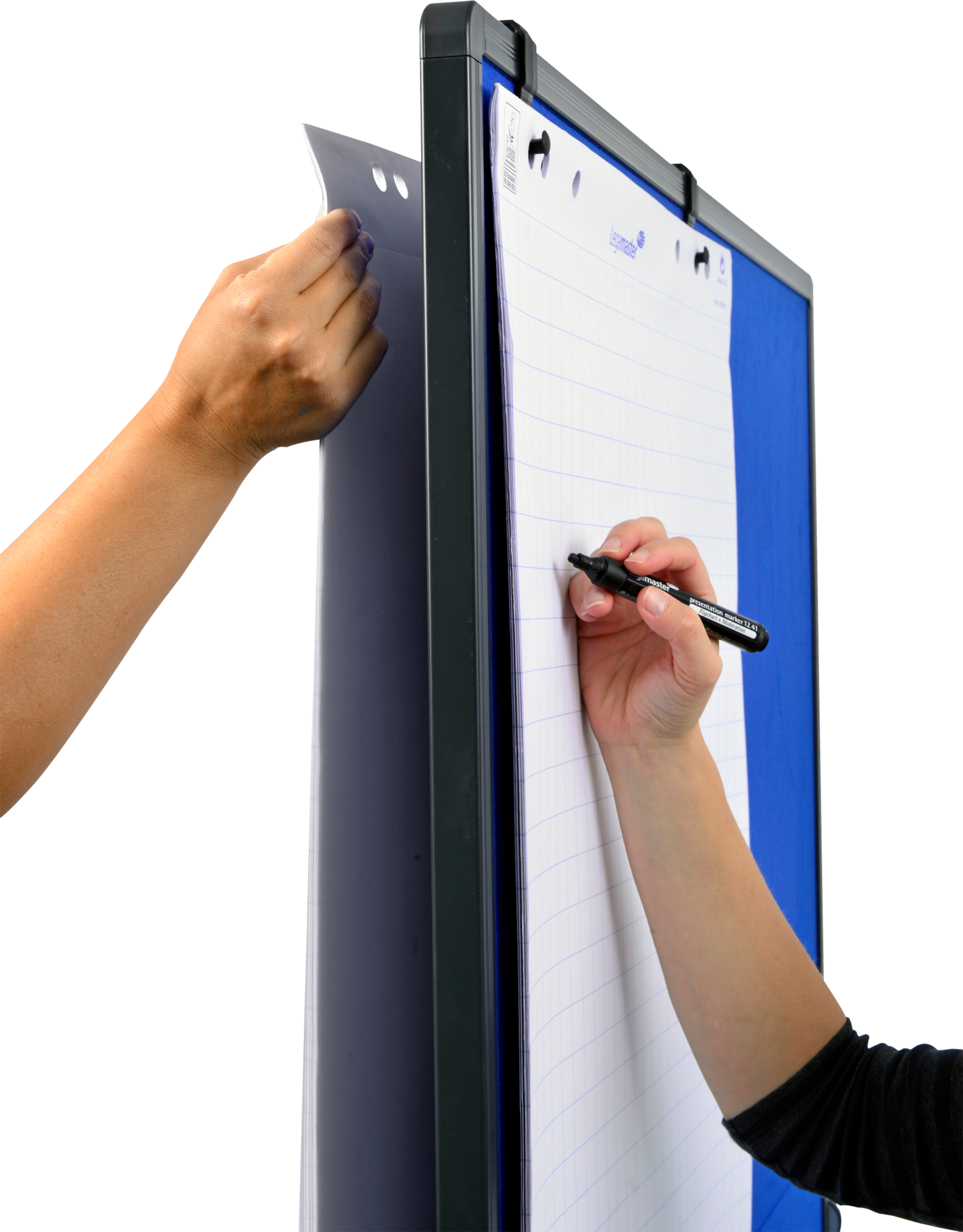 Legamaster Whiteboard – 150 × 120 cm, magnetisch, Aluminiumrahmen, mobil