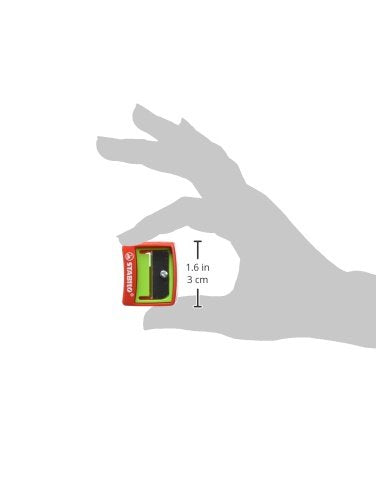 STABILO Spitzer – manuell, 1-Loch, ohne Behälter, für Ø 15 mm, für woody 3 in 1, Kunststoff, assortiert