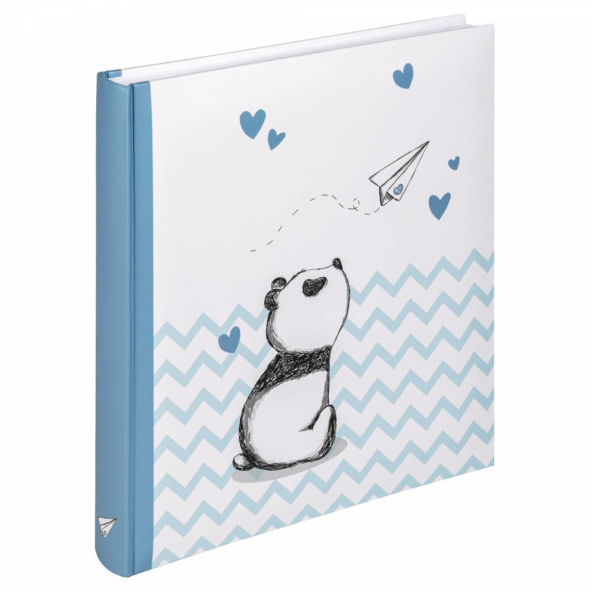 Walther Design Walther Fotoalbum – blau, illustrierter Vorspann, Karton, 280 × 305 mm