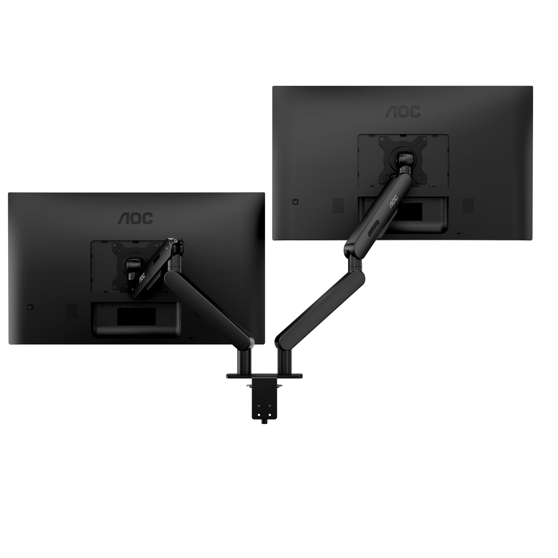 AOC AM420B – Monitorarm, Dual, bis 34", VESA 75 × 75 mm, 9 kg, neigbar, schwarz