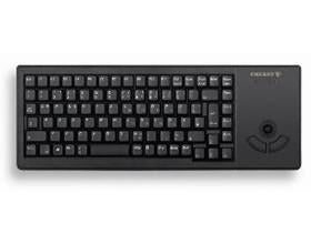 CHERRY G84-5400 XS – Tastatur, kabelgebunden (USB-A), CH-Layout (DE-CH), mit Trackball, schwarz