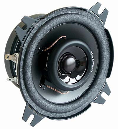 Visaton DX 10, Paar – Installationslautsprecher – 2-Wege Koaxial, 50 W, 4 Ω, 4", Schwarz