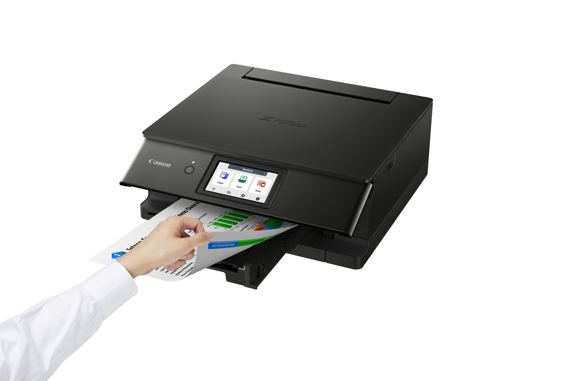 Canon PIXMA TS8750 – Farbiges Tintenstrahl-Multifunktionsgerät A4, 3-in-1 – USB/WLAN – Duplex – 15 Seiten/Min S/W, 10 Seiten/Min Farbe