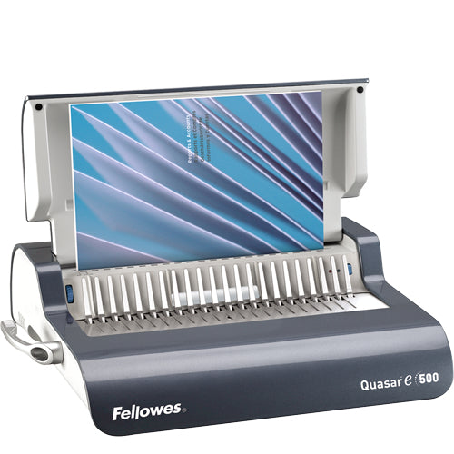 Fellowes Quasar E 500 Bindegerät – Plastikbindung, A4, 25 Blatt, elektronische Stanzung