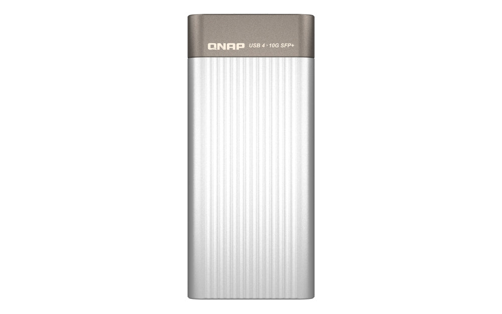 QNAP Netzwerkadapter USB-C zu 10GbE SFP+ – 10 Gbit/s, Aquantia AQC100S, für Windows/Mac/Linux
