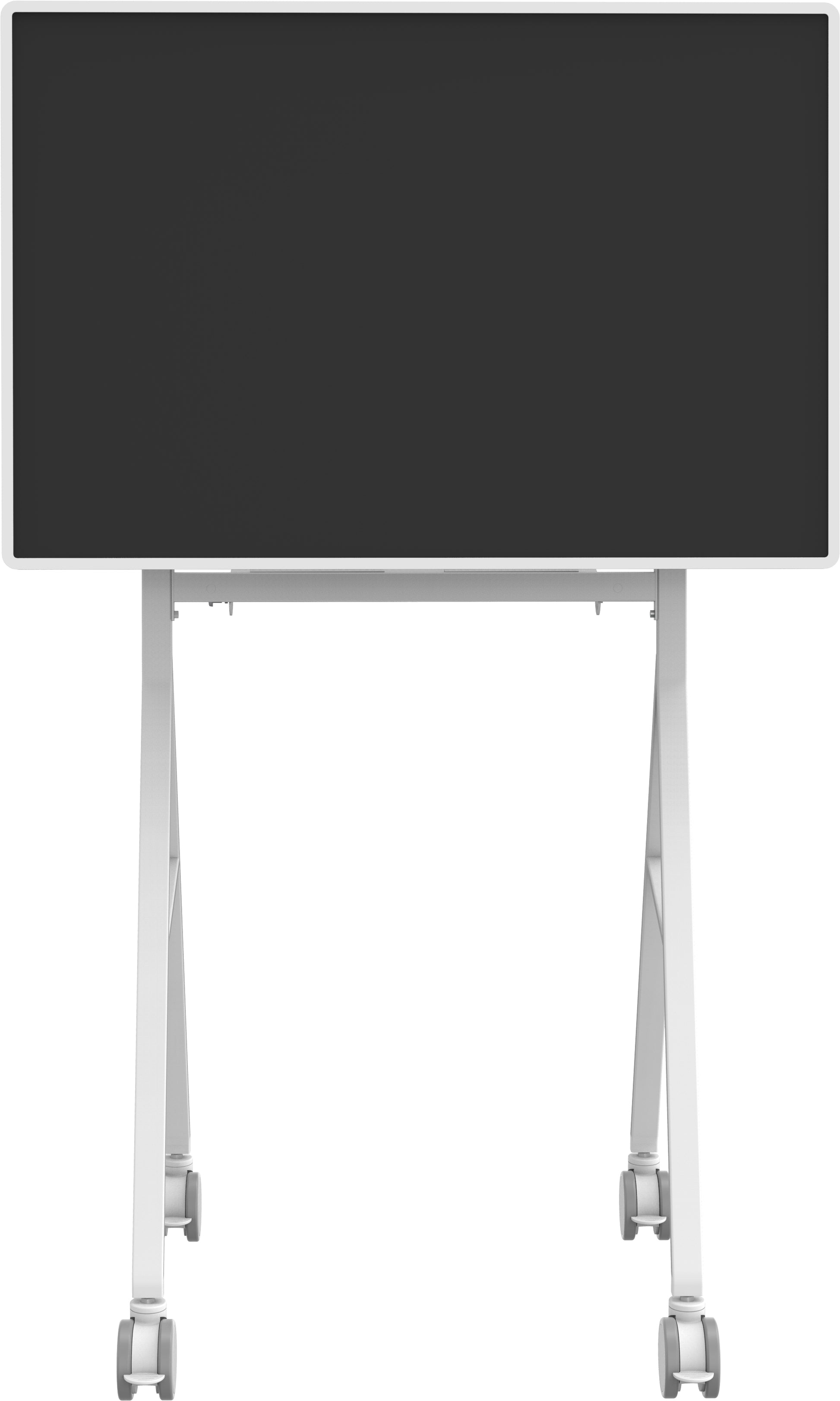 Vision TV-Wagen – 50–55" – VESA 200×200–400×400 – bis 45 kg, mit Rollen, für 1 Display – VFM-F10/WH