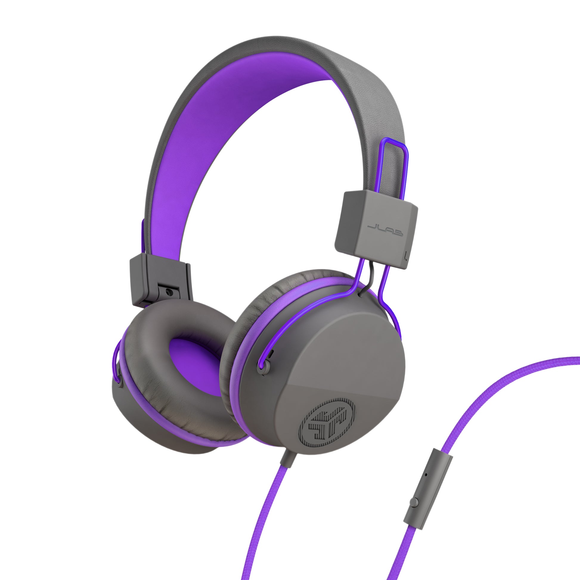 JLab JBuddies Studio Kinderkopfhörer – On-Ear, Stereo, Kabelgebunden, 3,5 mm Klinke, 85 dB Lautstärke-Limit, Blau