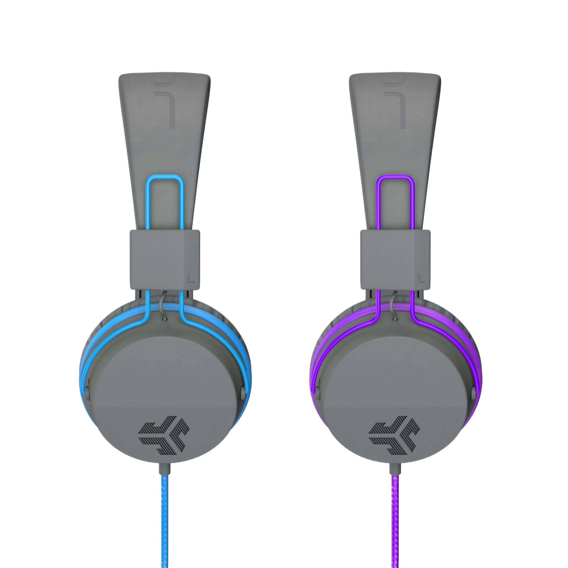 JLab JBuddies Studio Kinderkopfhörer – Over-Ear, Stereo, Kabelgebunden, 3,5 mm Klinke, Blau/Graphit