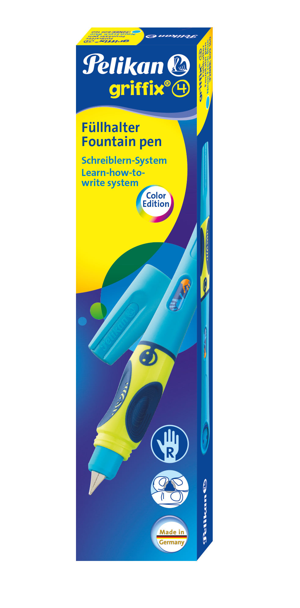 Pelikan Griffix neonfresh – Füllfederhalter – für Rechtshänder – Blau
