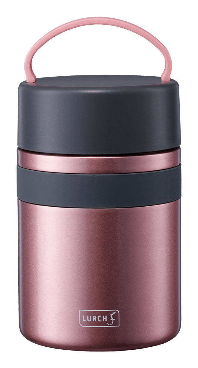 Lurch Isolierte Lunchbox 800 ml, Ø 11 × 19 cm, Edelstahl, Roségold