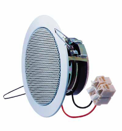 Visaton DL 5 – Installationslautsprecher 100 V – 4 W, 8 Ω, 2″, 34,5 mm Tiefe, Weiss
