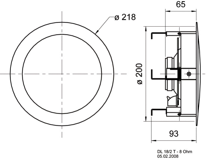 Visaton DL 18/2 T 8 Ohm – 50 W RMS, Weiss
