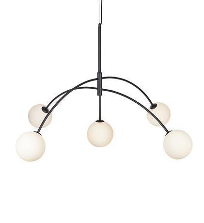 Markslöjd Deckenleuchte – Ø 117 × 65,5 cm, 1020 lm, 140 W, 2800 K (warmweiss), dimmbar, weiss, G9, 5-flammig