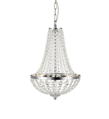 Markslöjd Pendelleuchte Gränsö – Ø 30 × 48 cm, 204 lm, 40 W, 2800 K, dimmbar, IP44, Chrom